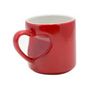 Magische mok voor koppels Speciaal hartoor voor sublimatie - rood