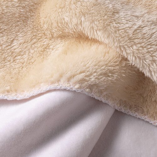 Couverture en microfibre et polaire arctique pour sublimation - kaki