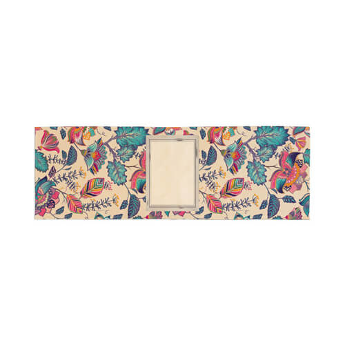 Serviette de table en toile 40 x 120 cm pour sublimation - Floreal