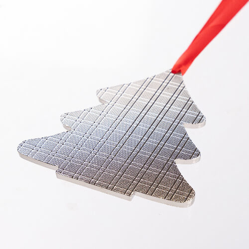 Pendentif sapin de Noël en métal pour sublimation - Sapin de Noël