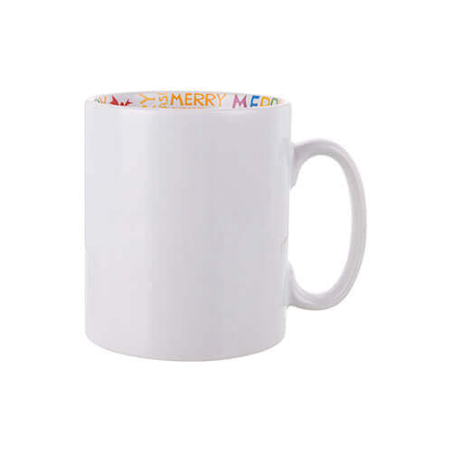 Mok van 300 ml met binnenkant Merry Christmas Sublimation Thermal Transfer