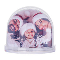 Snježna kugla - ovalni oblik s finim, bijelim snijegom