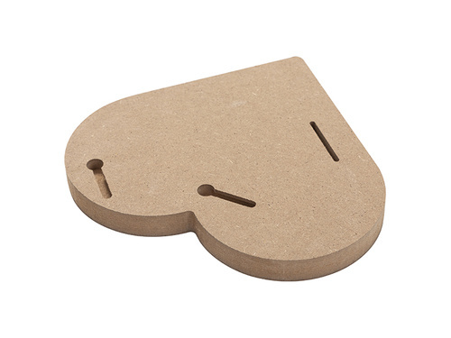 Рамка за снимка - сърце от MDF за сублимация - 20,3 x 20,3 cm