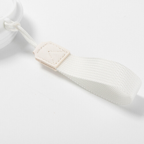 Kubek 600 ml z podwójnymi ścinkami i pokrywka z uchwytem do sublimacji - biały