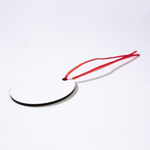 Dobbeltsidet MDF-pendel til sublimering - oval