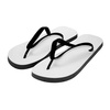 Foto teenslippers zwart Sublimatie thermische overdracht
