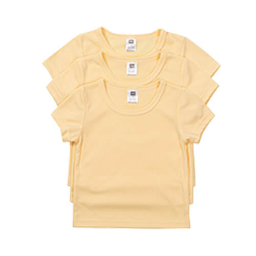 Kortærmet T-shirt til børn til sublimering - gul