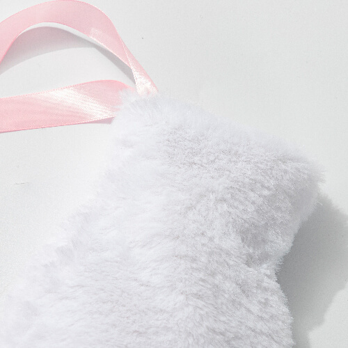 2000 ml long sublimation hot water bottle cover - white