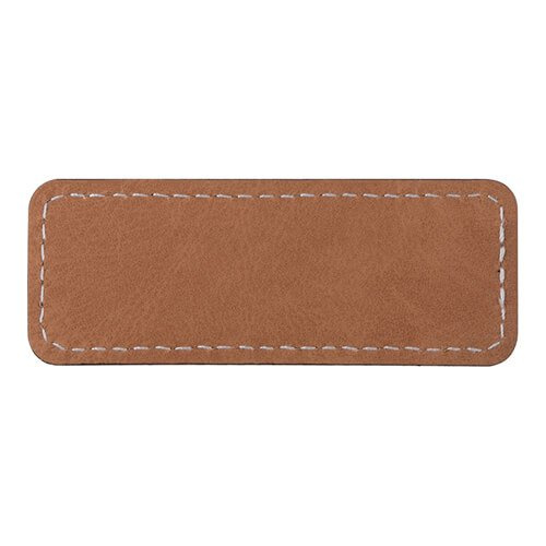 Usnjena priponka 8,2 x 3,1 cm za sublimacijo - rjava