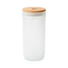 720 ml Mason Jar glass mug with bamboo screw cap for sublimation