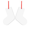 Double-sided MDF pendant for sublimation - sock