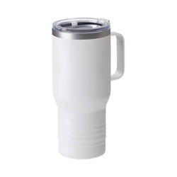 650 ml stainless steel mug with a handle for sublimation - matt white