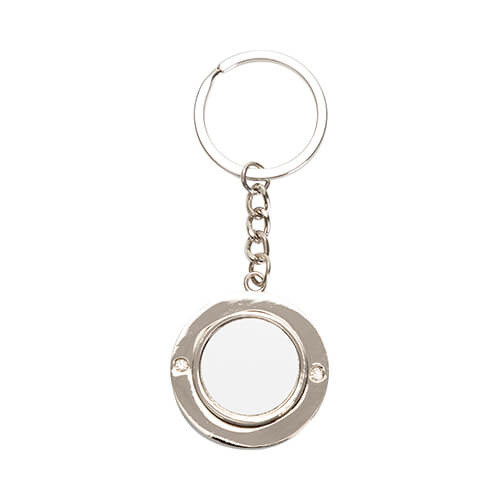 Roterende sleutelhanger voor sublimatie - cirkel
