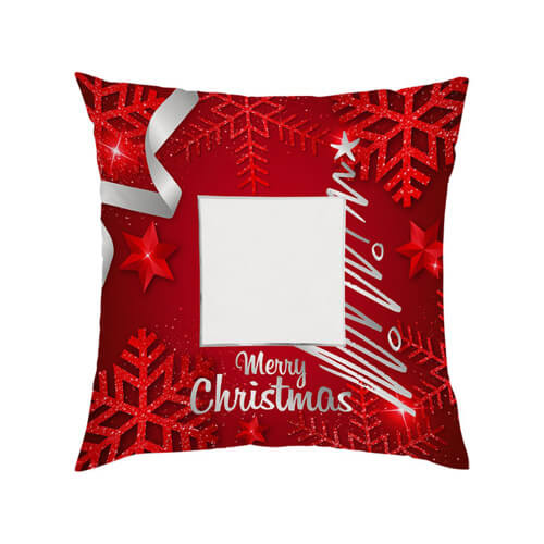 Žametna prevleka za vzglavnik 38 x 38 cm za sublimacijo - Rdeča
