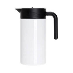 Jarra de café térmica de acero inoxidable de 1500 ml para sublimación - blanca