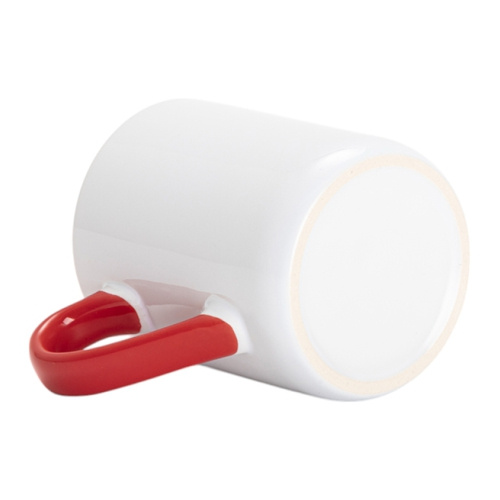 325 ml sublimation mug - with red interior and handle
