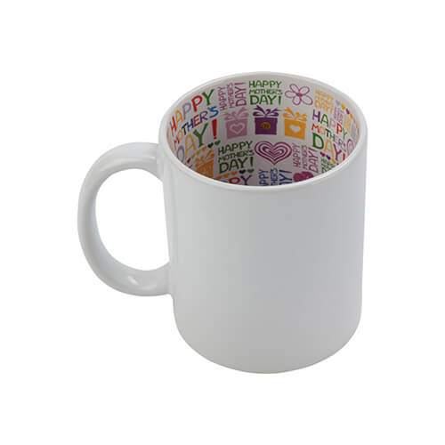 Mug A+ 330 ml avec intérieur Happy Mother's Day Sublimation Transfert Thermique