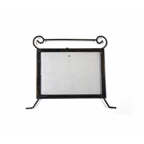 Sárgaréz fémkeret 22 x 18 cm szublimációs hőátvitellel