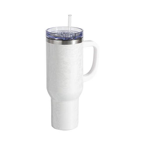 Kubek podróżny 1200 ml 3D Puff Cloud do sublimacji - biały