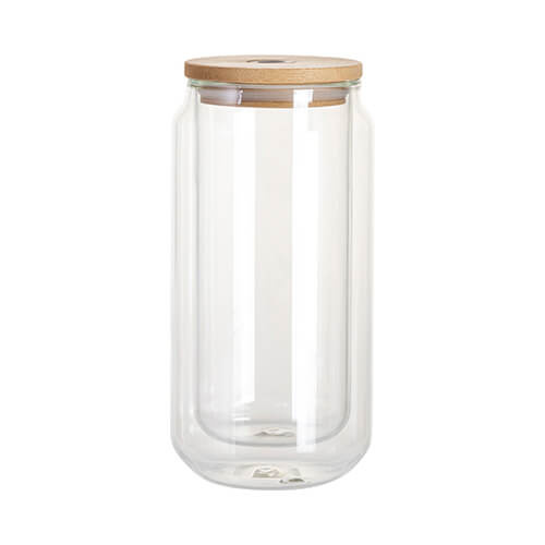 Sklenený hrnček 300 ml s dvojitou stenou na sublimáciu