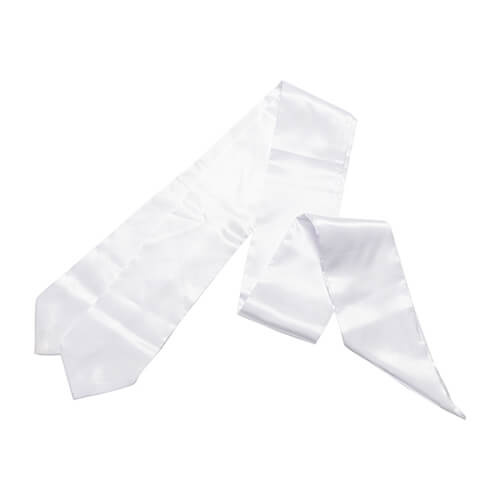 Hvidt slips 130 x 10 cm til sublimering