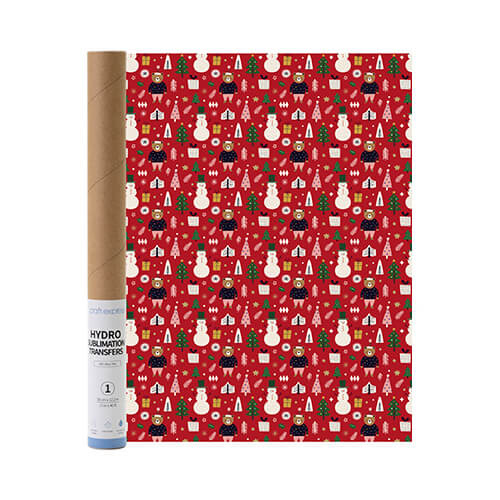 Craft Express hydro-sublimation foil - Bear and White Snowman