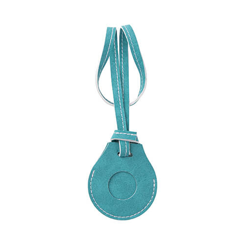 Kožna etiketa za prtljagu s remenom / futrola za AirTag za sublimaciju - zelena