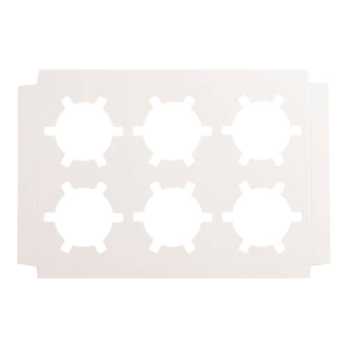 Dekorativno pakiranje s prozorčićem za 6 sublimacijskih kuglica - 23,8 x 15,8 x 7,5 cm