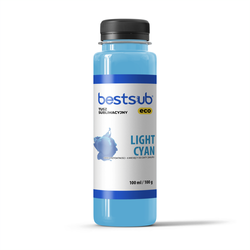 Tusz sublimacyjny BestSub Eco - Light Cyan 100 ml 