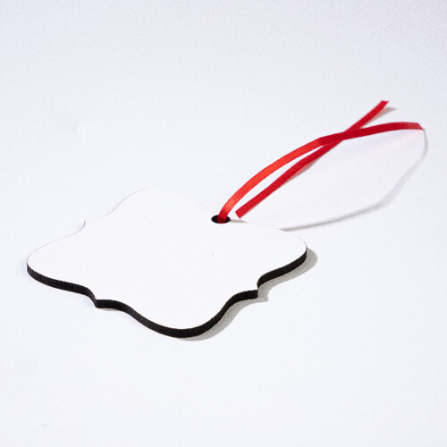 Double-sided MDF pendant for sublimation - rosette