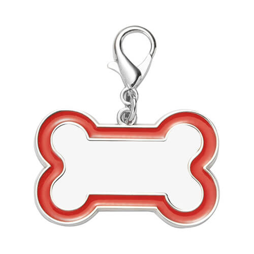 Dog tag voor sublimatie - rood bot