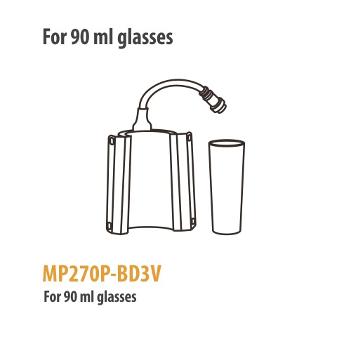 90 ml glasverwarmer voor de Pro Max pers CE-MP270P