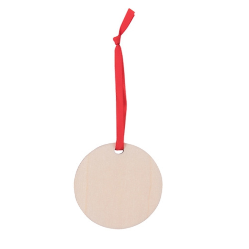 Double-sided plywood pendant for sublimation - circle