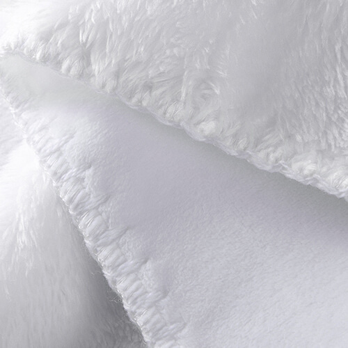 Pătură din microfibră și fleece arctic pentru sublimare - alb