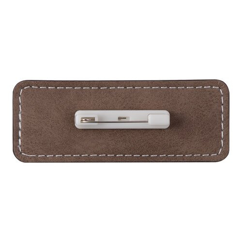 Insignă din piele 8,2 x 3,1 cm pentru sublimare - gri