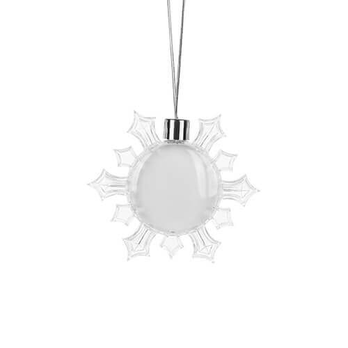 Joulukuusen koriste - lumihiutale Ø 8,5 cm sublimaatiota varten
