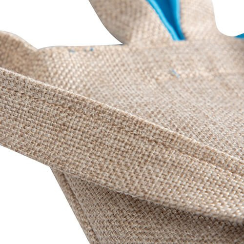 Geantă de in 29 x 34 cm pentru sublimare - urechi albastre