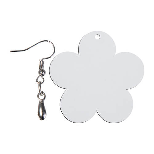 Earrings made of MDF for sublimation - flower