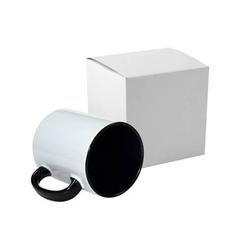 Muki 300ml FUNNY musta pahvilaatikolla sublimaatiota varten