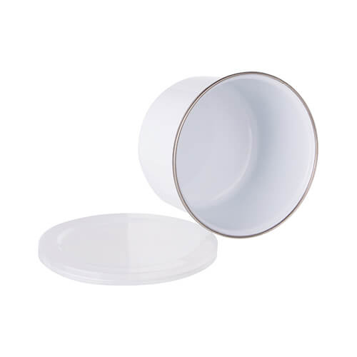 Geëmailleerde 800 ml beker met deksel voor sublimatie