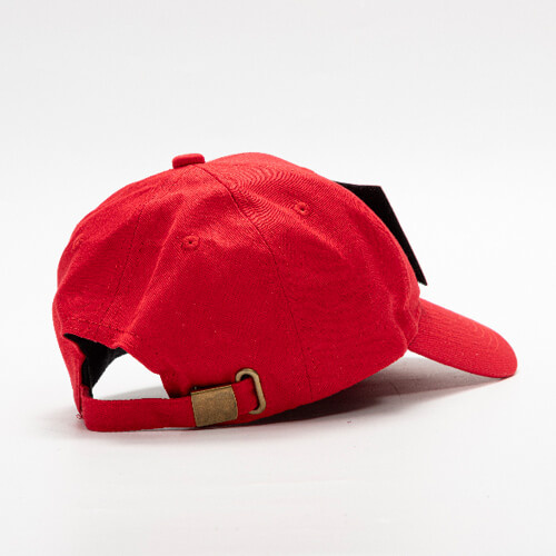 Katoenen baseballpet met rechthoekig klittenband voor sublimatie - rood