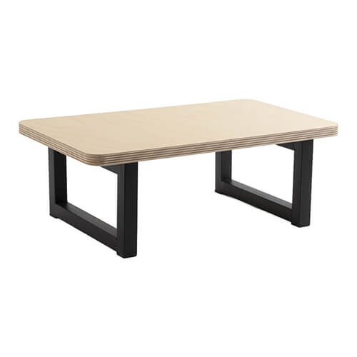 Children's plywood stool with metal legs for sublimation