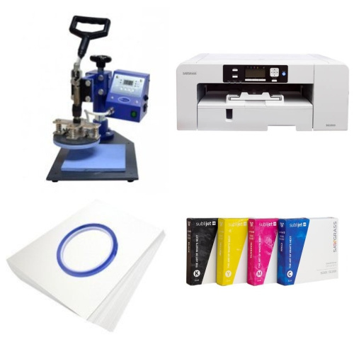 Kit de démarrage assiettes Sawgrass Virtuoso SG1000 + SP02 Sublimation Transfert Thermique