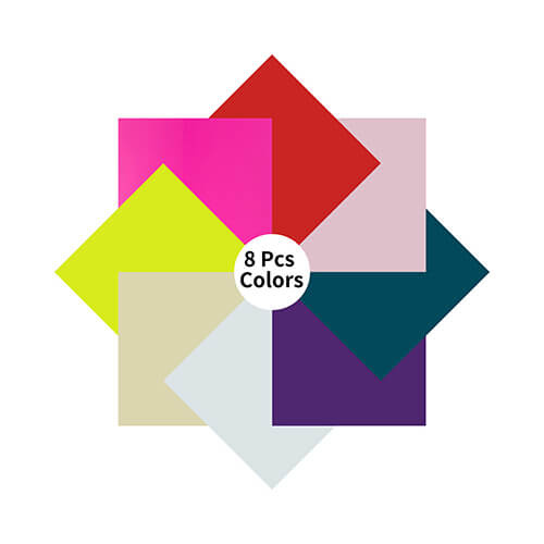 Set of 8 sheets of self-adhesive changing color