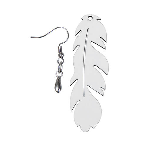 Boucles d'oreilles en MDF pour sublimation - la plume