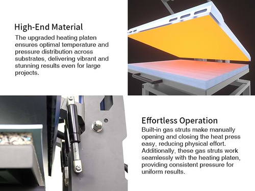 OtterPro 60 x 80 cm flatbed press with pull-out top