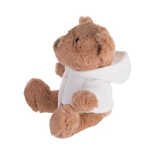 Ursuleț de pluș 20 cm cu tricou pentru imprimare prin sublimare - maro