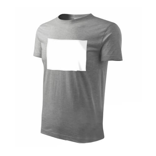 PATCHIRT - camiseta de algodón para impresión por sublimación - impresión de caja horizontal - gris