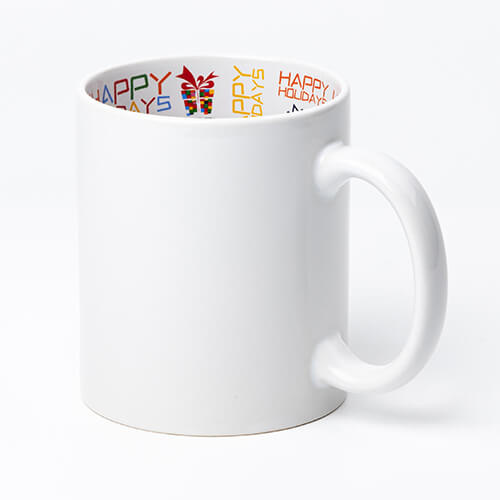 330 ml mugg med HAPPY HOLIDAYS-inredning för sublimering