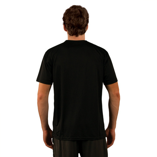 Solar t-shirt met korte mouwen voor sublimatie - Zwart